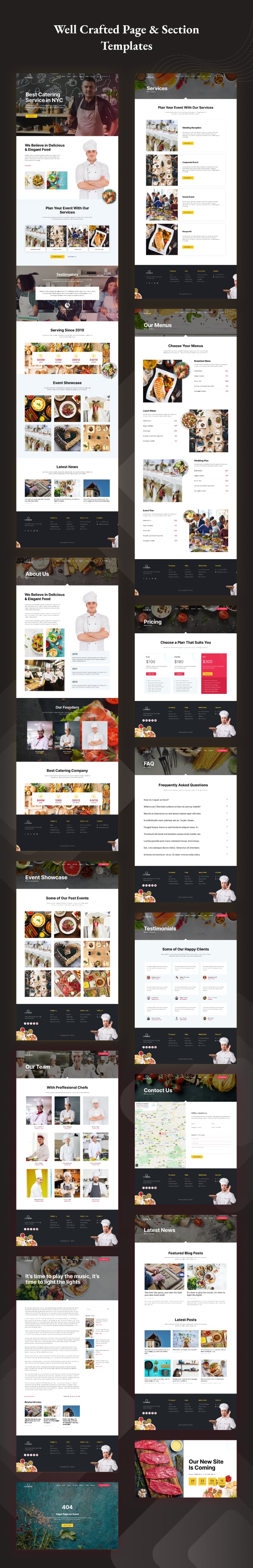 Restaurant website template