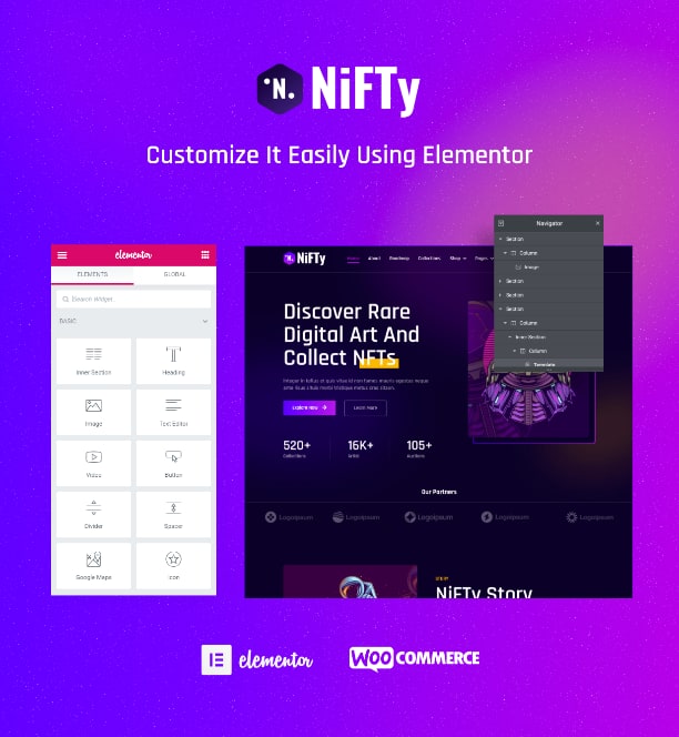 NFT portfolio website template