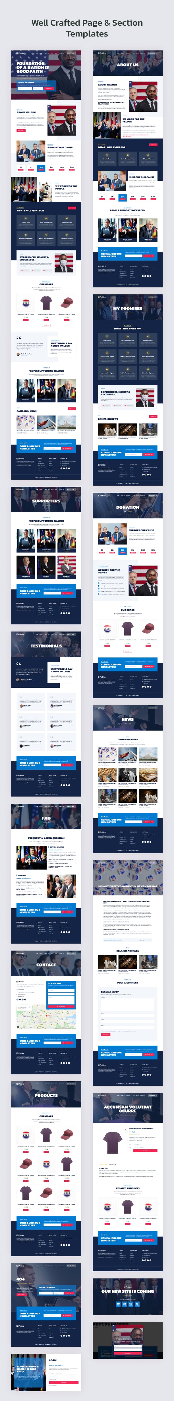 Politics WordPress template