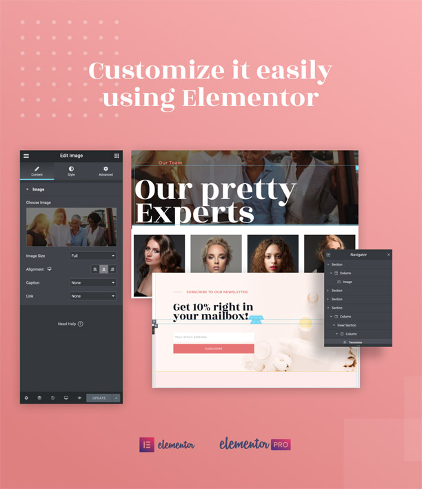 Prettybox Cosmetic & beauty Elementor Template