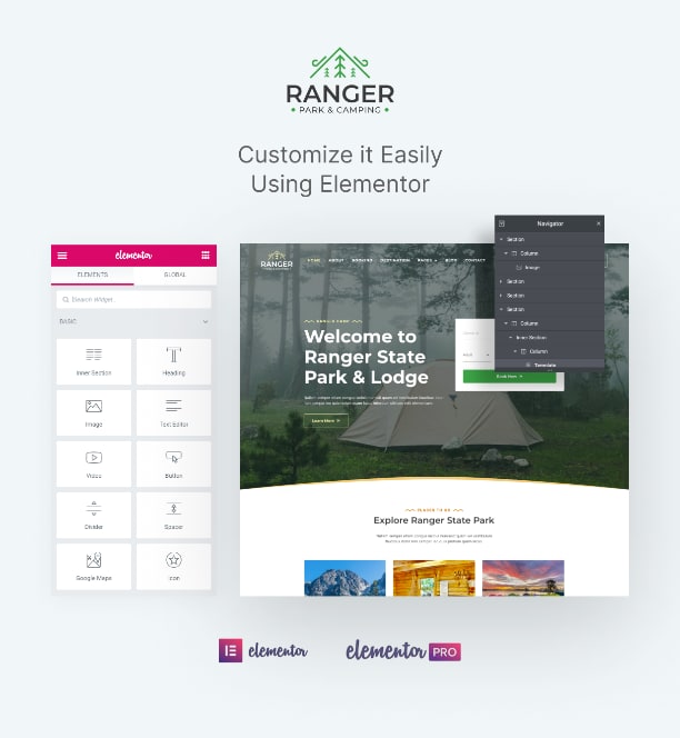 Glamping website template