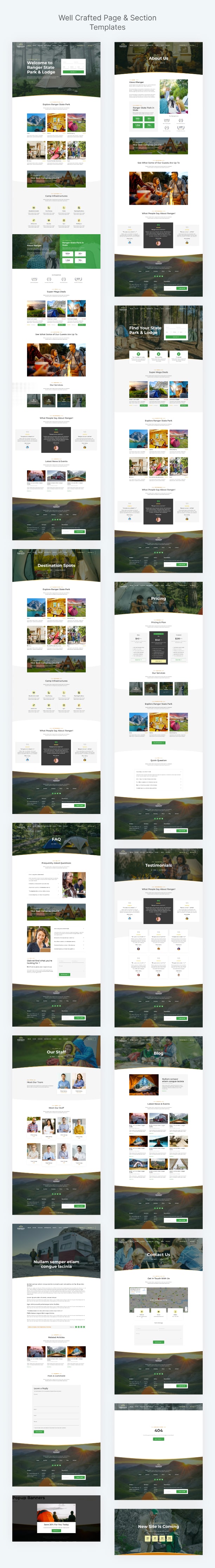 Hiking WordPress template