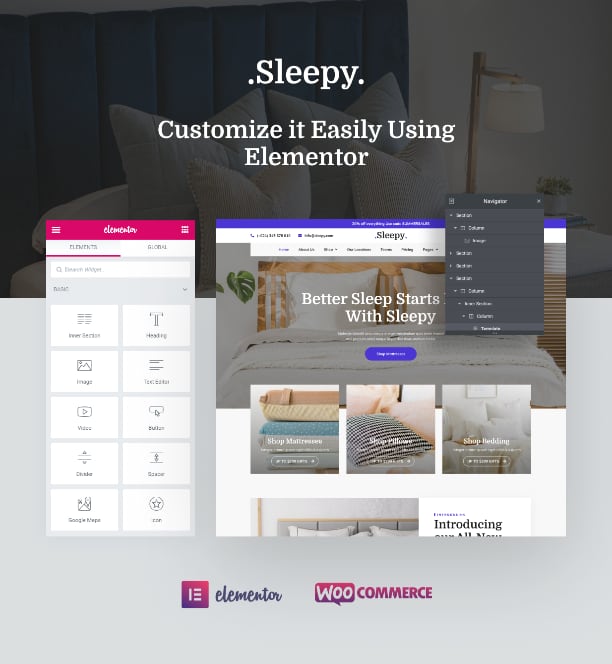 Mattress website template