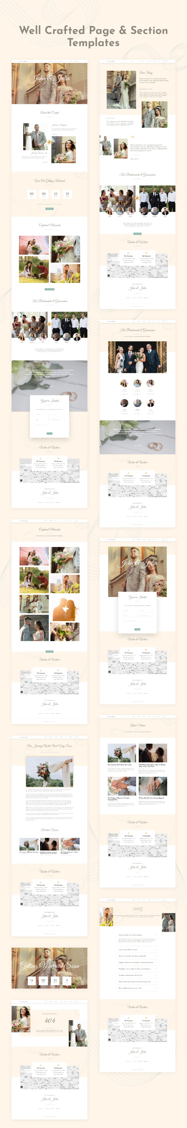 Wedding Organizer Elementor template